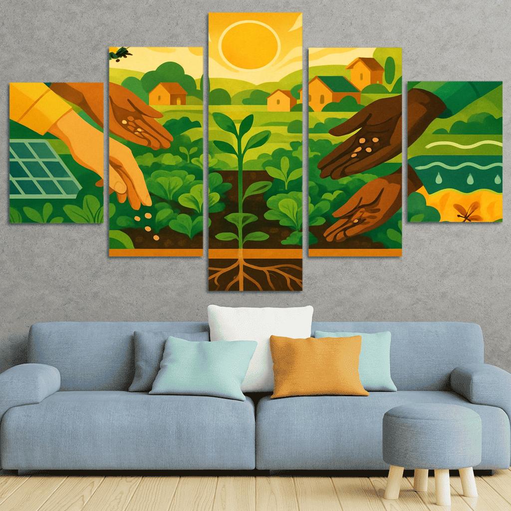 Harvest Of Tomorrow canvas paintings frame
