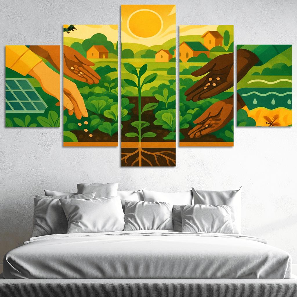 Harvest Of Tomorrow canvas paintings frame