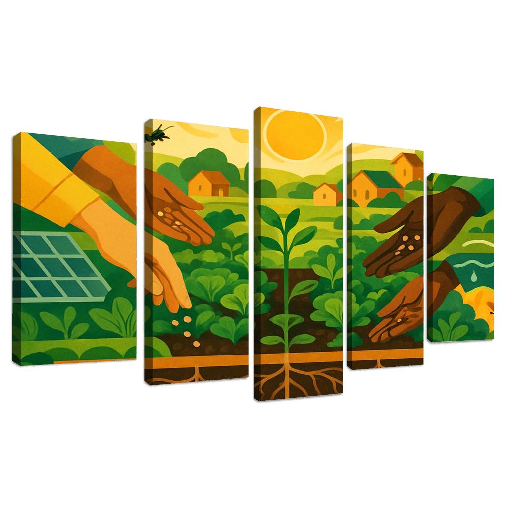 Harvest Of Tomorrow canvas paintings frame