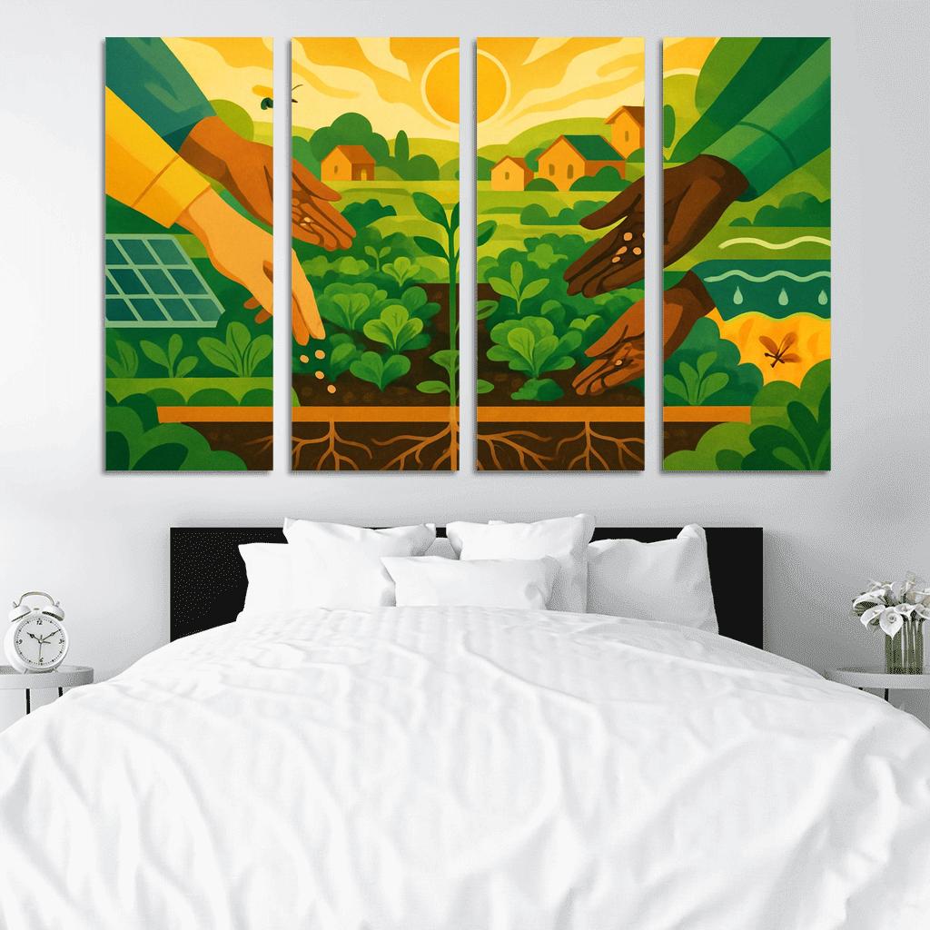 Harvest Of Tomorrow canvas paintings frame