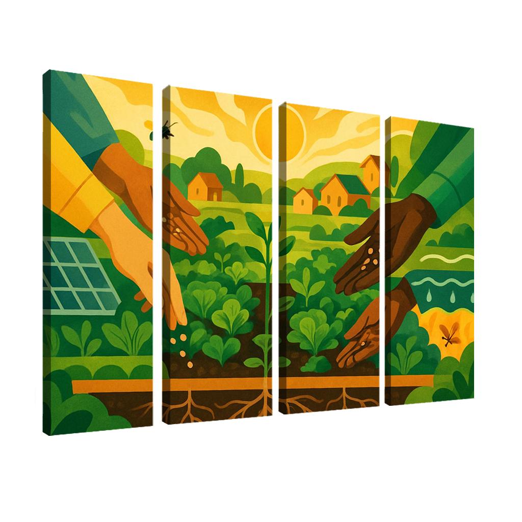 Harvest Of Tomorrow canvas paintings frame