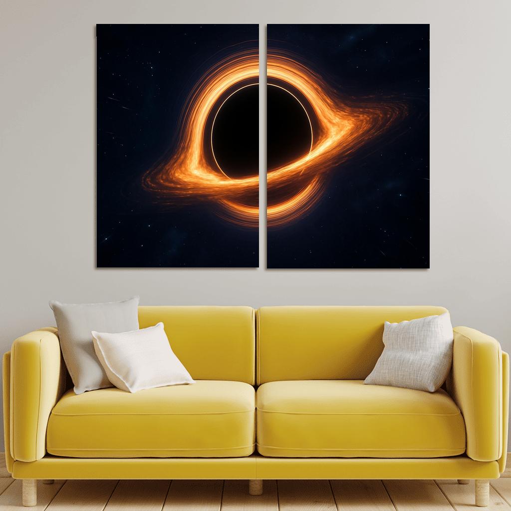 Photon Ring Of A Spinning Black Hole wall art