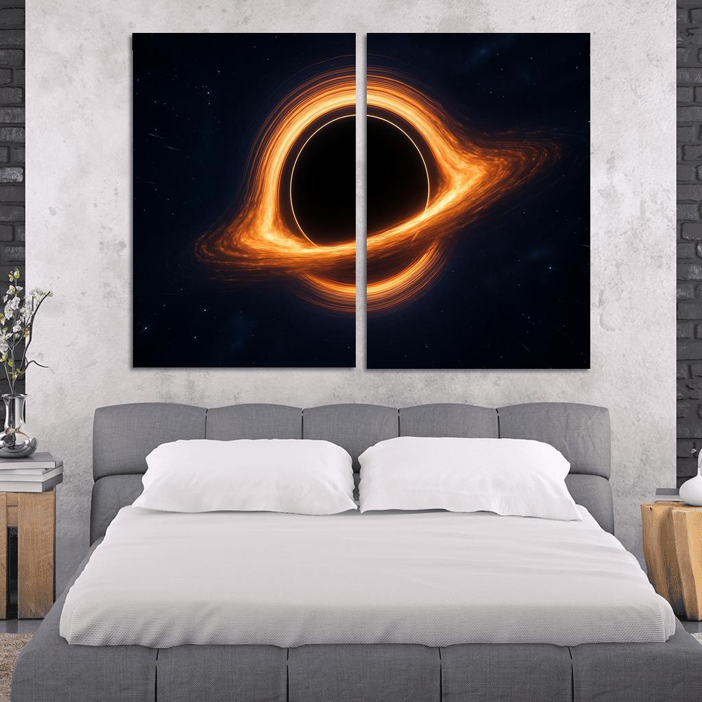 Photon Ring Of A Spinning Black Hole wall art