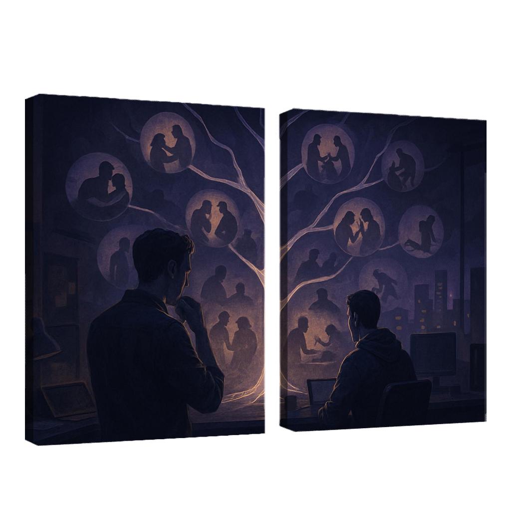 Narrative Ethics In Interactive Media modern paintings frame