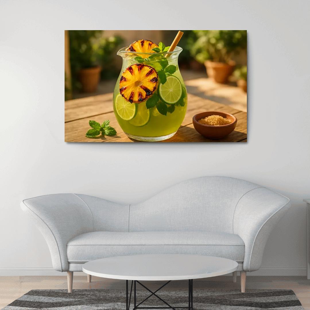Charred Pineapple And Green Tea Refresher framed paintings