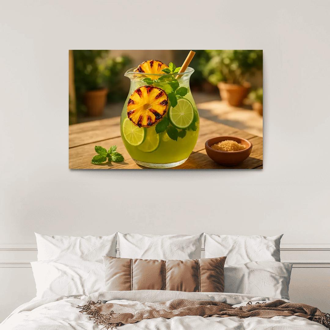 Charred Pineapple And Green Tea Refresher framed paintings