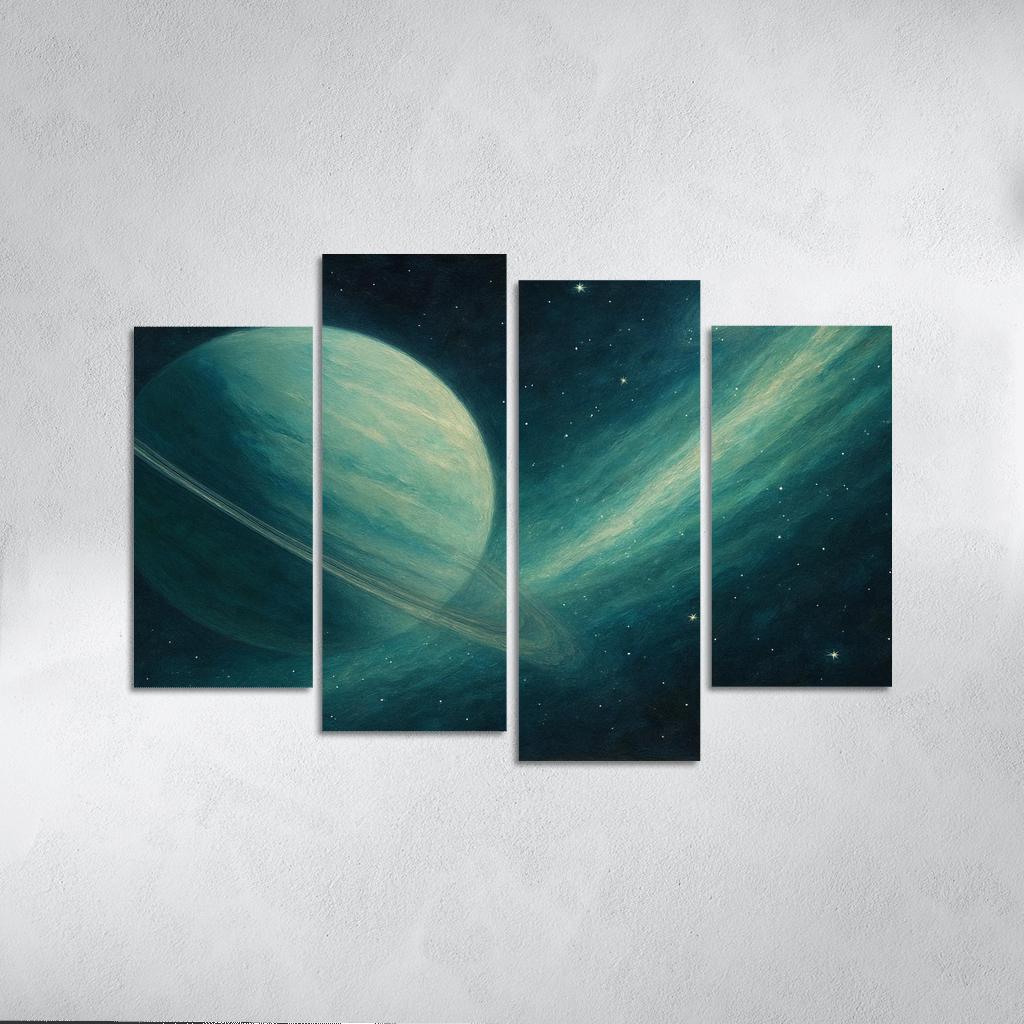 Ice Giant With A Cometary Tail premium artwork frames