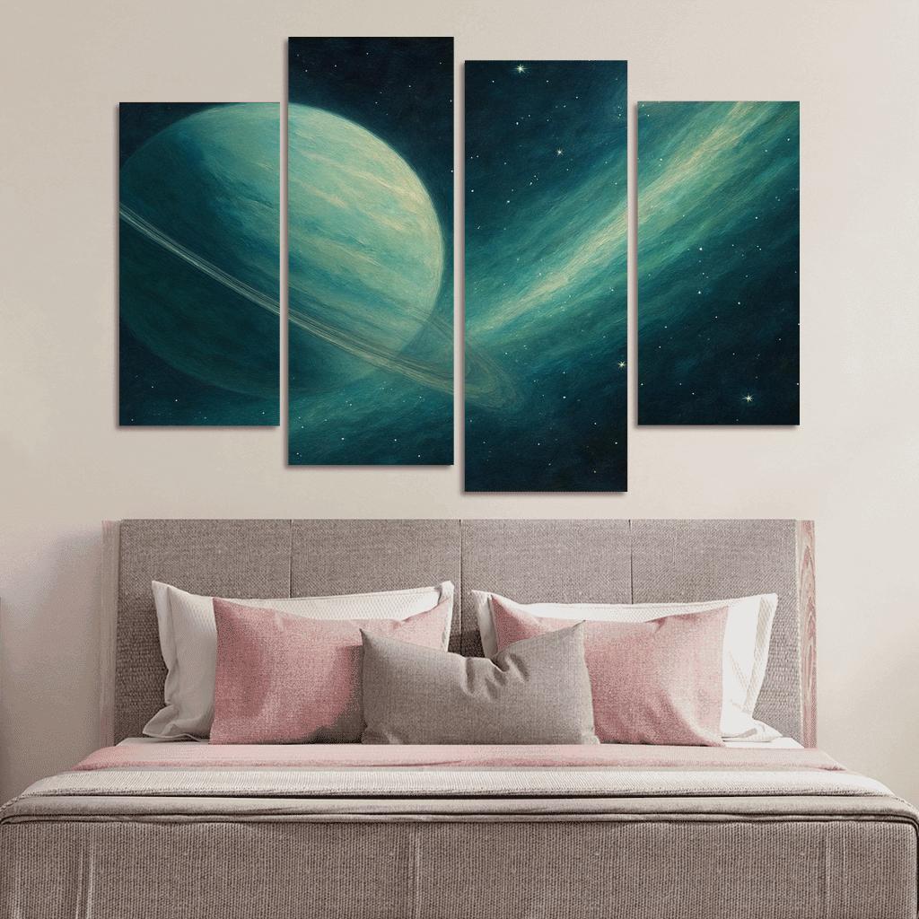 Ice Giant With A Cometary Tail premium artwork frames