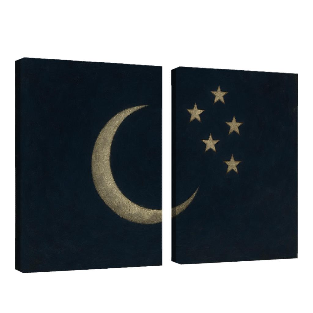 Lunar Accord Banner framed paintings