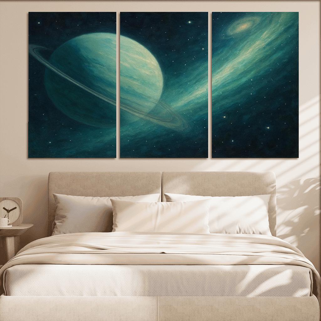 Ice Giant With A Cometary Tail premium artwork frames