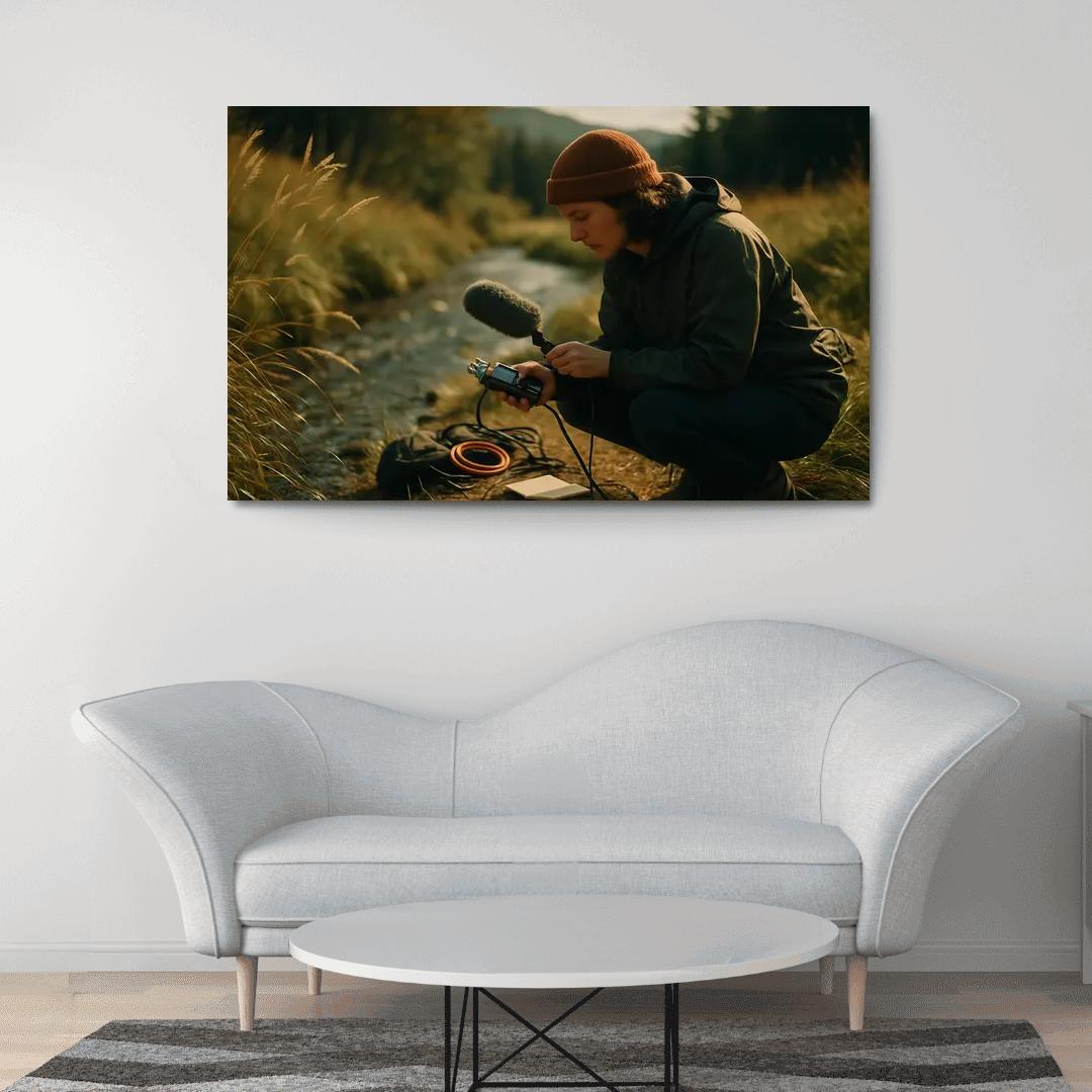 Acoustic Field Recording framed paintings