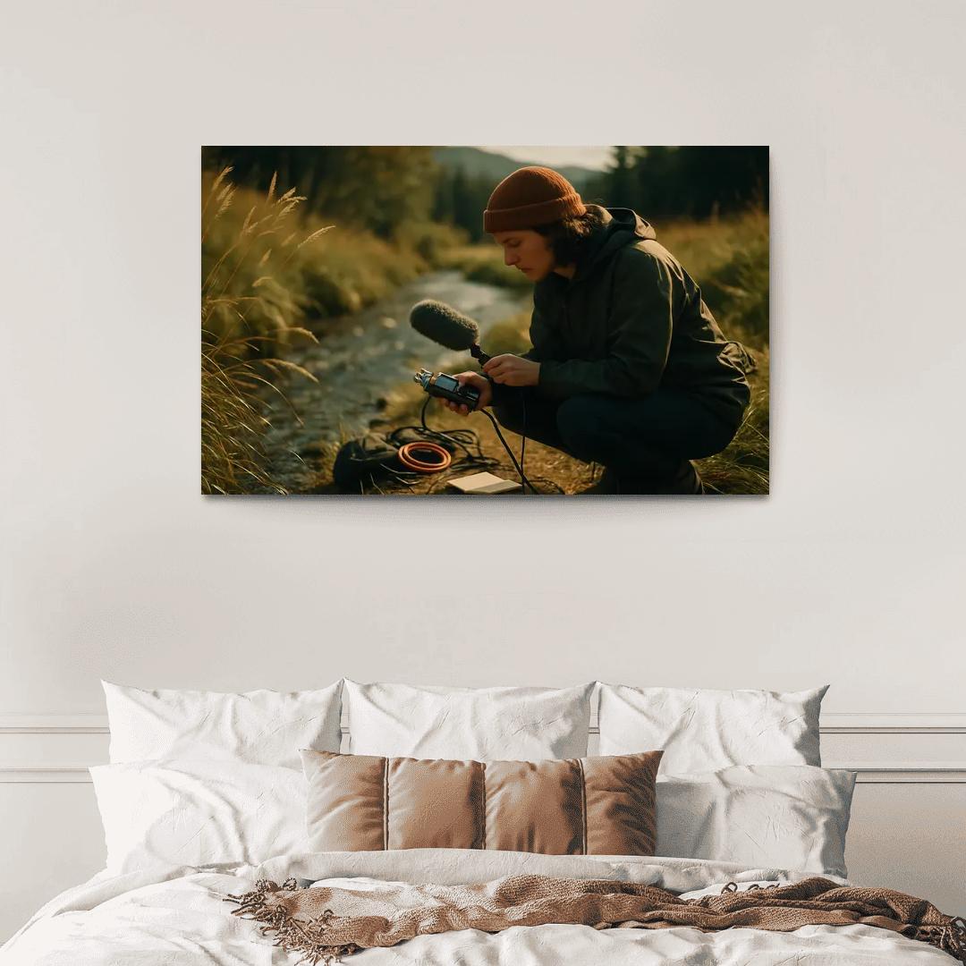 Acoustic Field Recording framed paintings