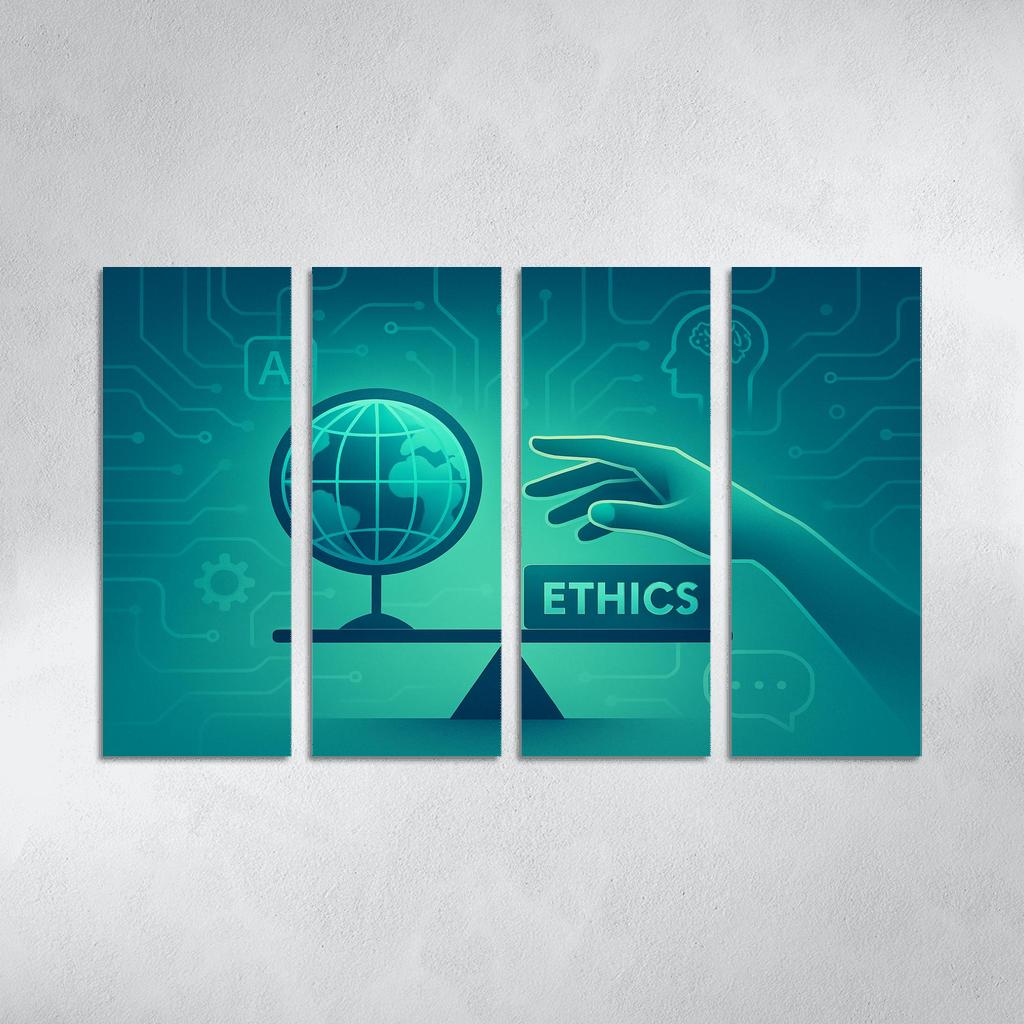 Ethical Artificial Intelligence: Designing For Humanity oil paintings frame