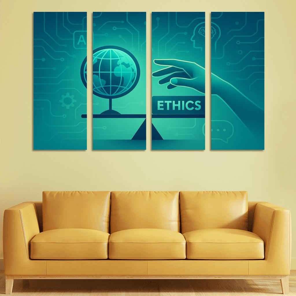 Ethical Artificial Intelligence: Designing For Humanity oil paintings frame