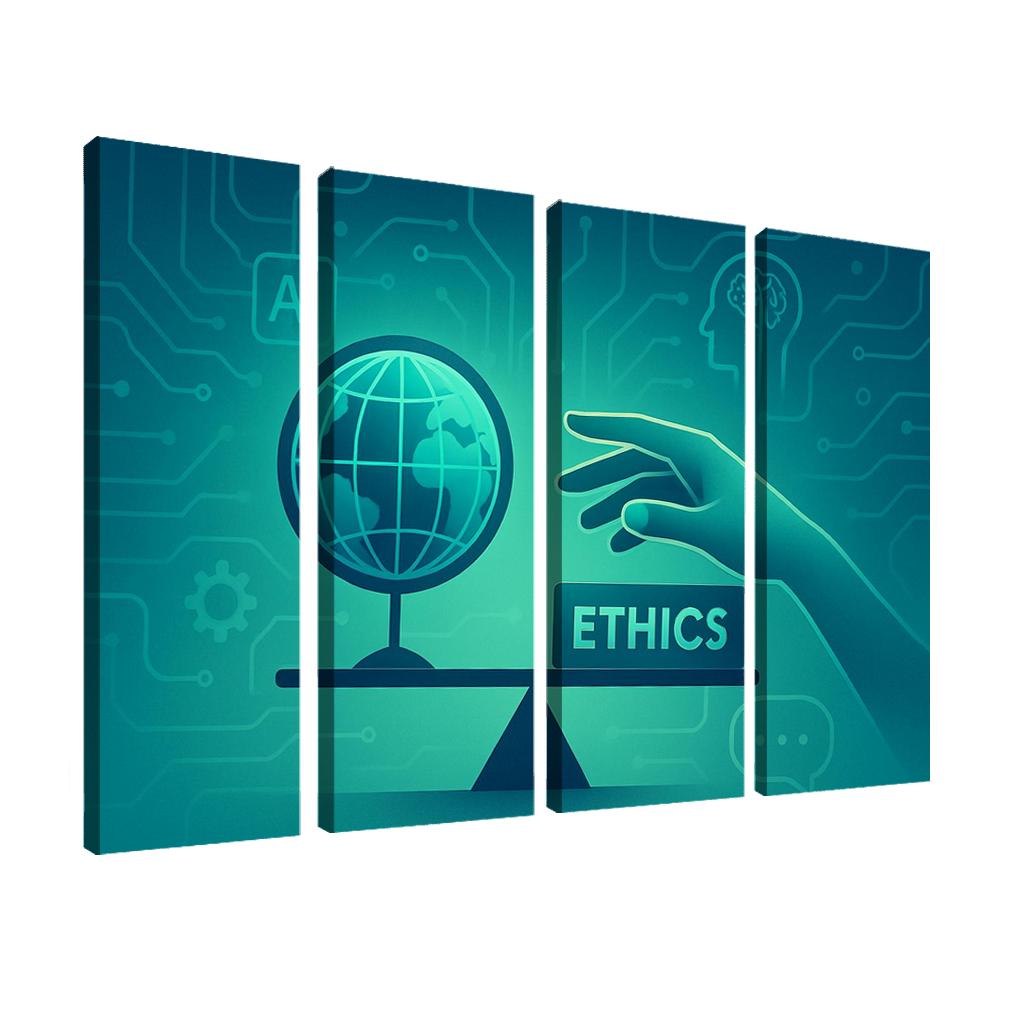Ethical Artificial Intelligence: Designing For Humanity oil paintings frame