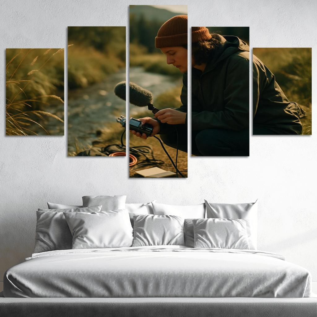 Acoustic Field Recording framed paintings