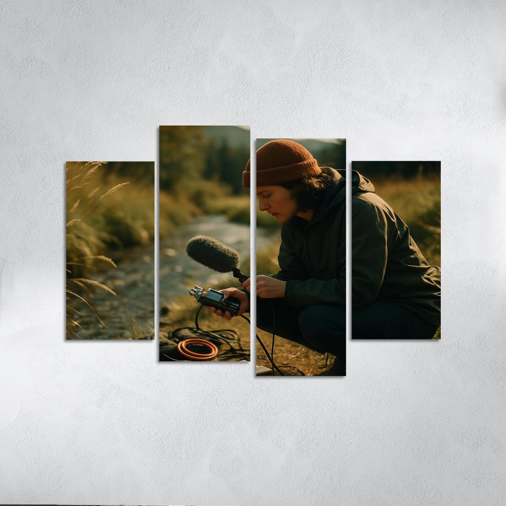 Acoustic Field Recording framed paintings