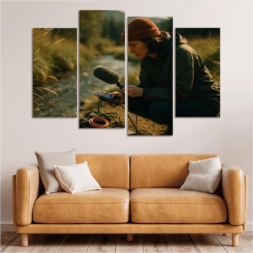 Acoustic Field Recording framed paintings