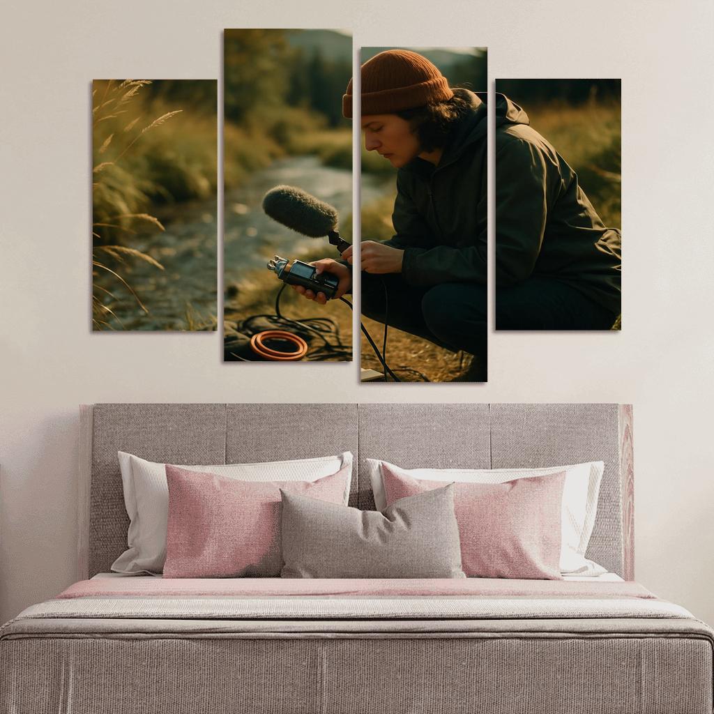 Acoustic Field Recording framed paintings