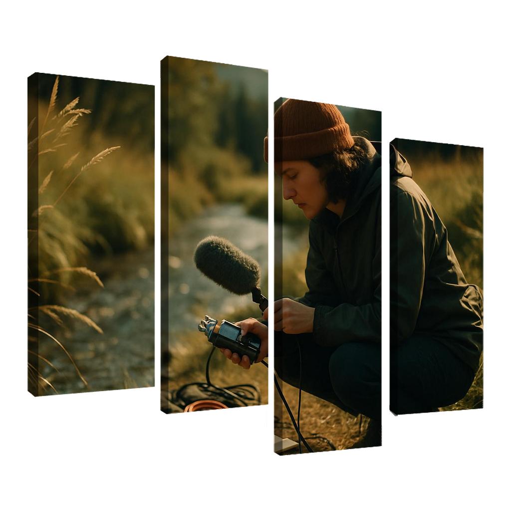 Acoustic Field Recording framed paintings