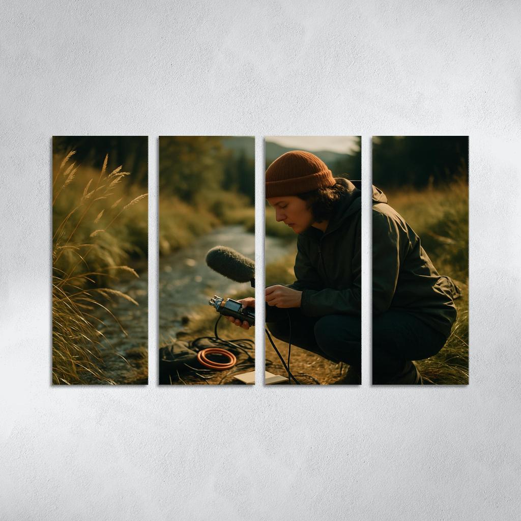 Acoustic Field Recording framed paintings