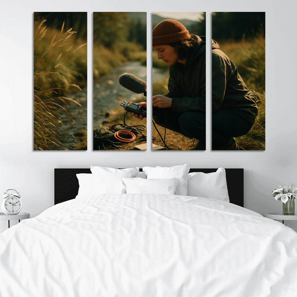 Acoustic Field Recording framed paintings