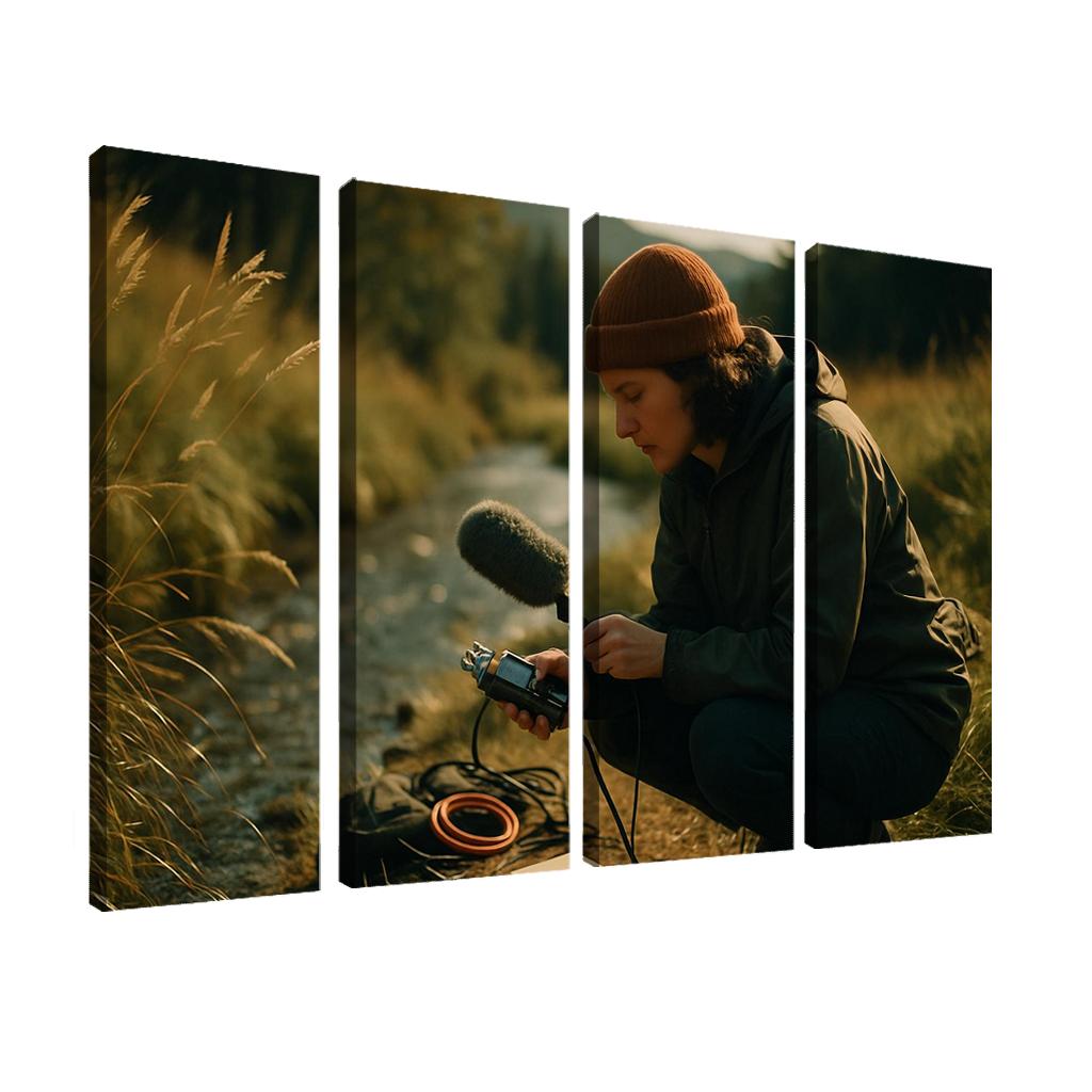 Acoustic Field Recording framed paintings