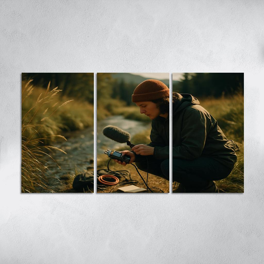 Acoustic Field Recording framed paintings
