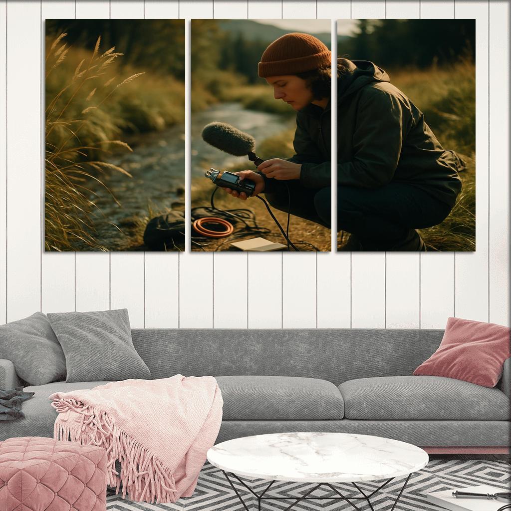 Acoustic Field Recording framed paintings