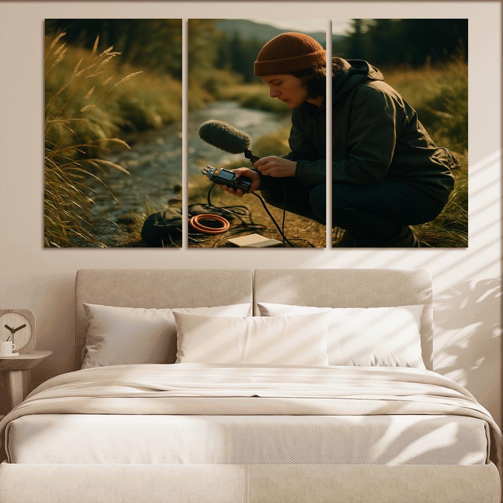 Acoustic Field Recording framed paintings