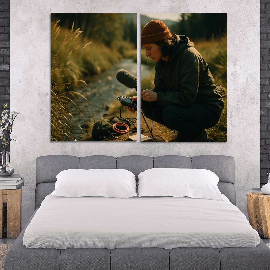 Acoustic Field Recording framed paintings