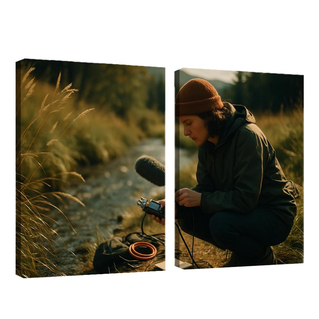 Acoustic Field Recording framed paintings