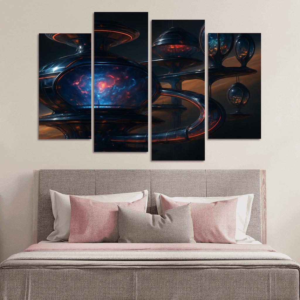 Chromatic Drift Colony wall art