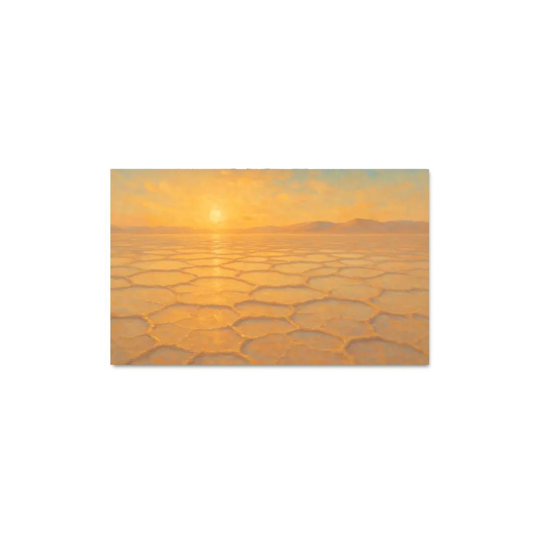 Sunrise Over Salt Mirror Flats oil paintings frame