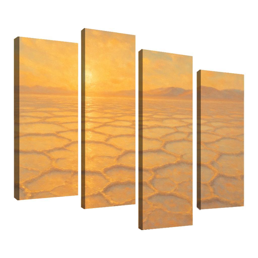 Sunrise Over Salt Mirror Flats oil paintings frame
