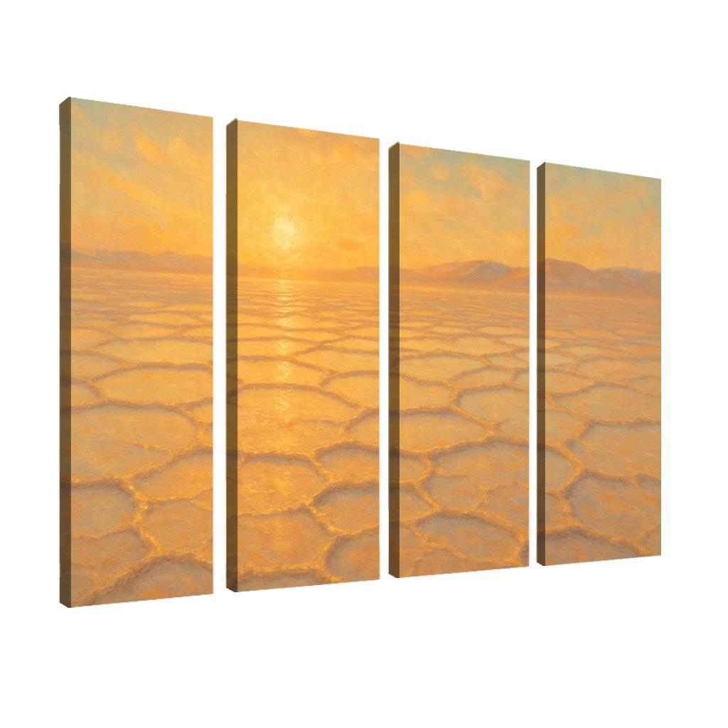 Sunrise Over Salt Mirror Flats oil paintings frame