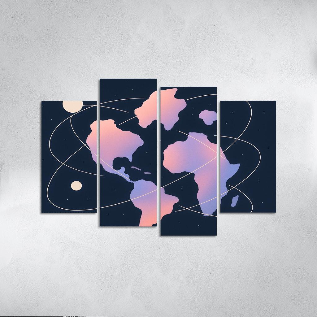 Celestial Connections custom paintings frame