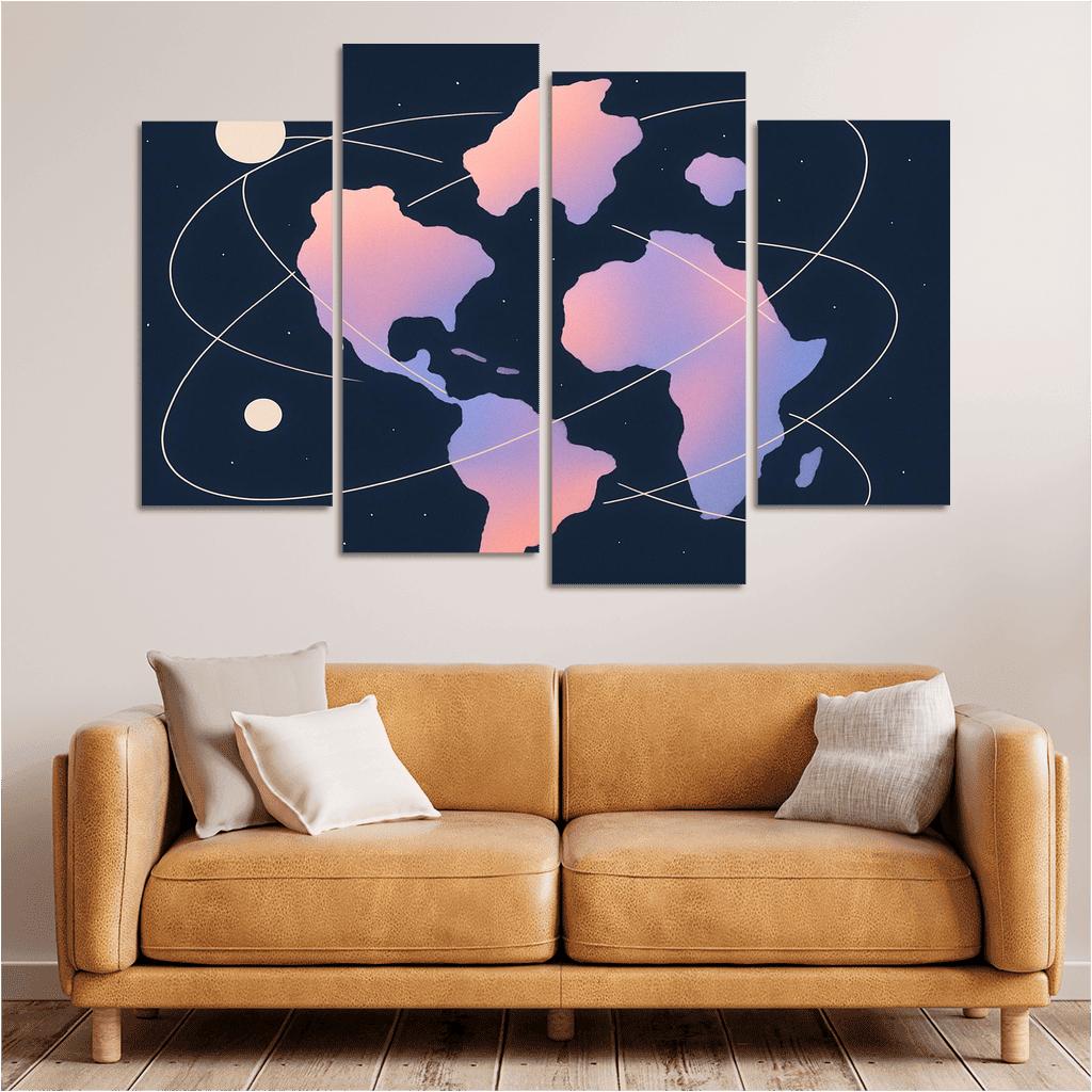 Celestial Connections custom paintings frame