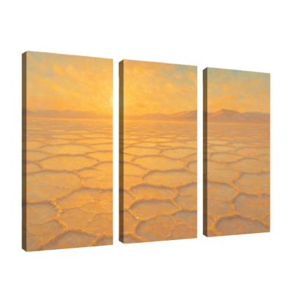 Sunrise Over Salt Mirror Flats oil paintings frame