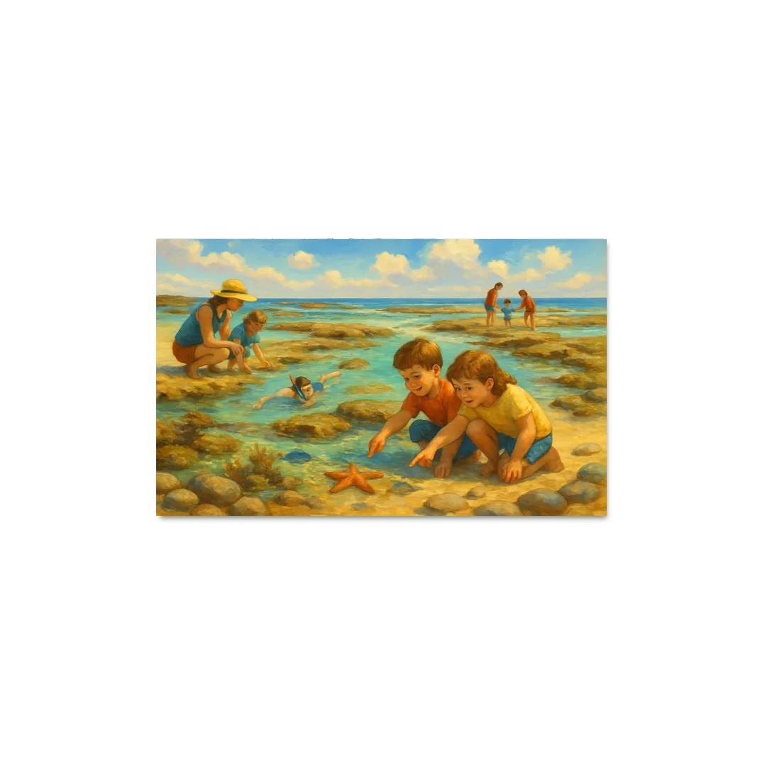 Saffron Tide Family Shoal abstract paintings frame