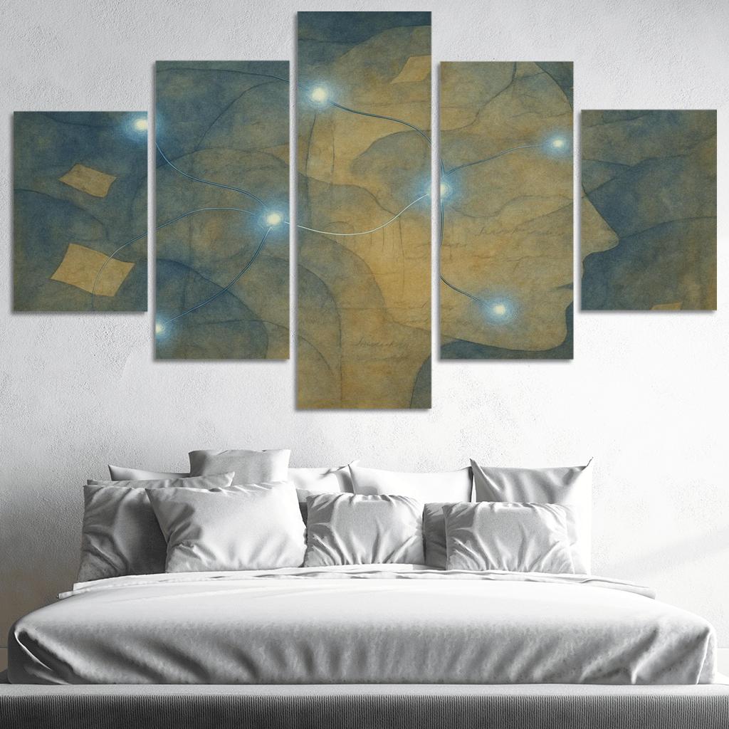 Cartography Of Forgotten Feelings oil paintings frame