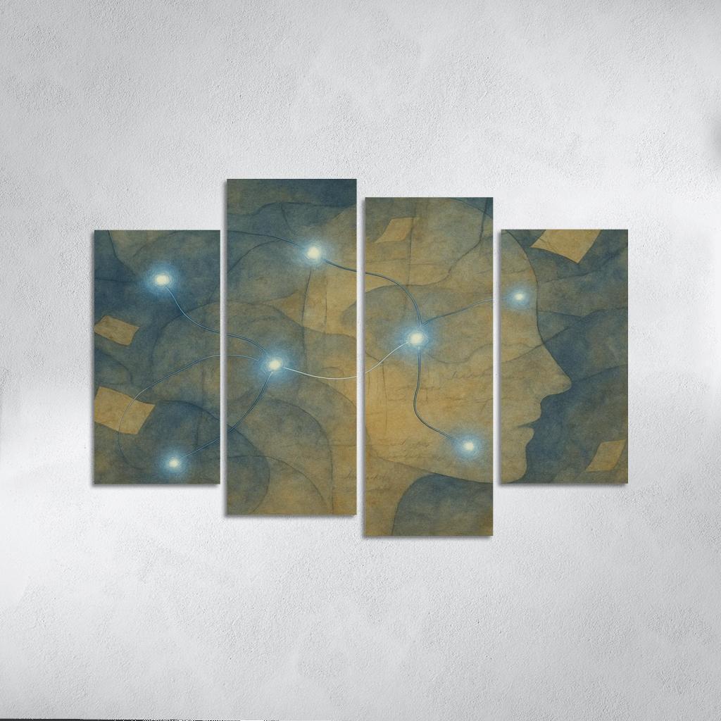 Cartography Of Forgotten Feelings oil paintings frame