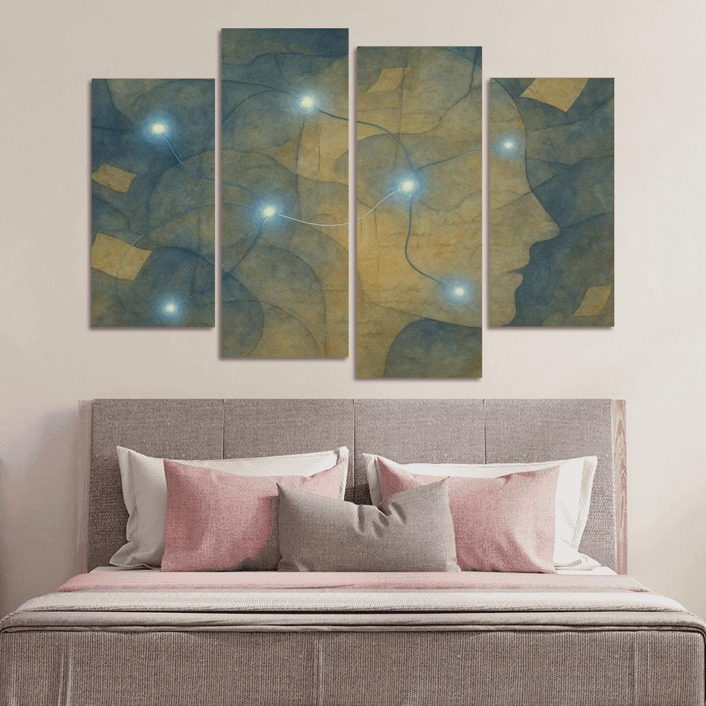 Cartography Of Forgotten Feelings oil paintings frame