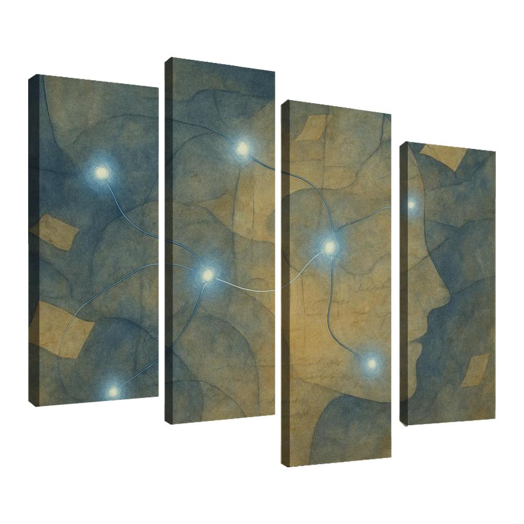 Cartography Of Forgotten Feelings oil paintings frame