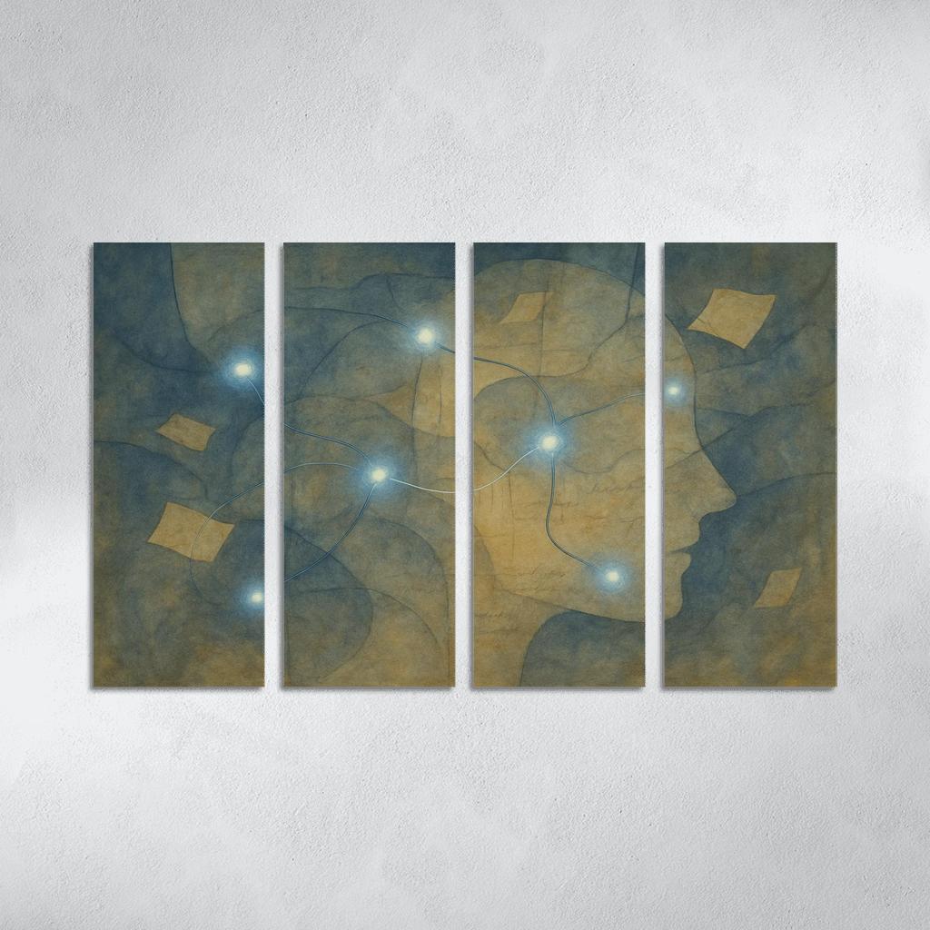 Cartography Of Forgotten Feelings oil paintings frame