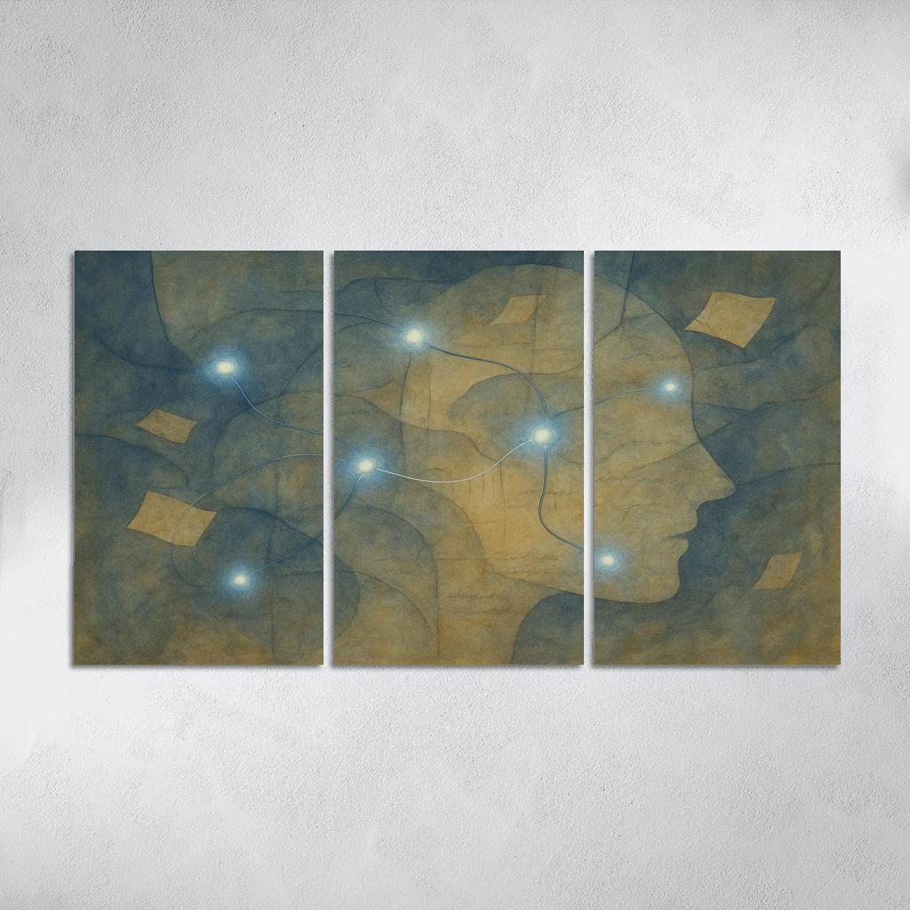 Cartography Of Forgotten Feelings oil paintings frame