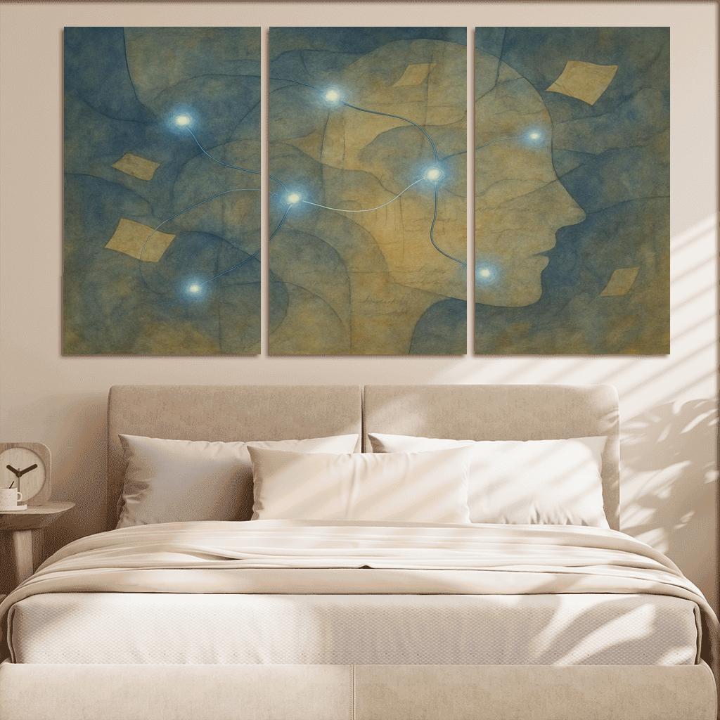 Cartography Of Forgotten Feelings oil paintings frame