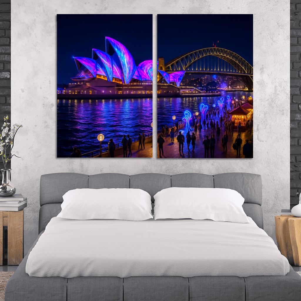 Vivid Sydney Australia wall art