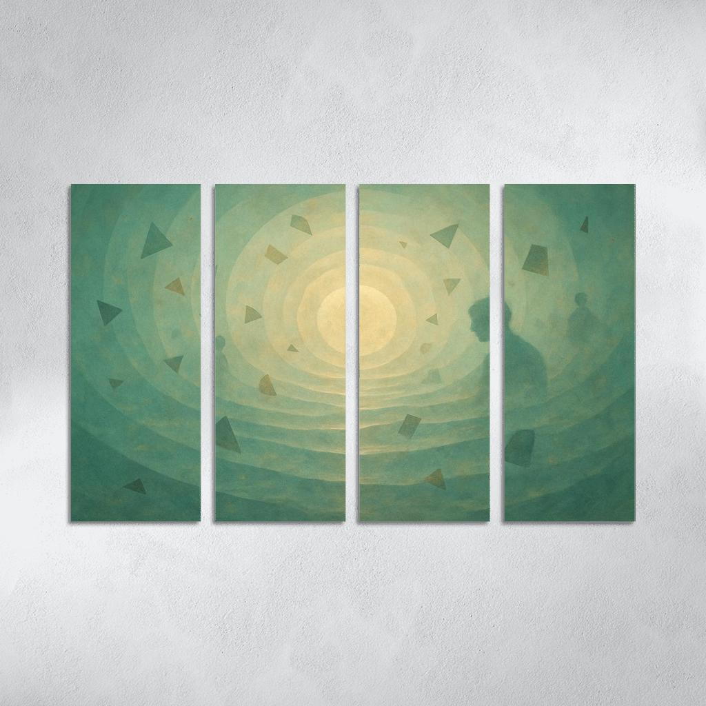 Luminal Echoes Of Memory wall art