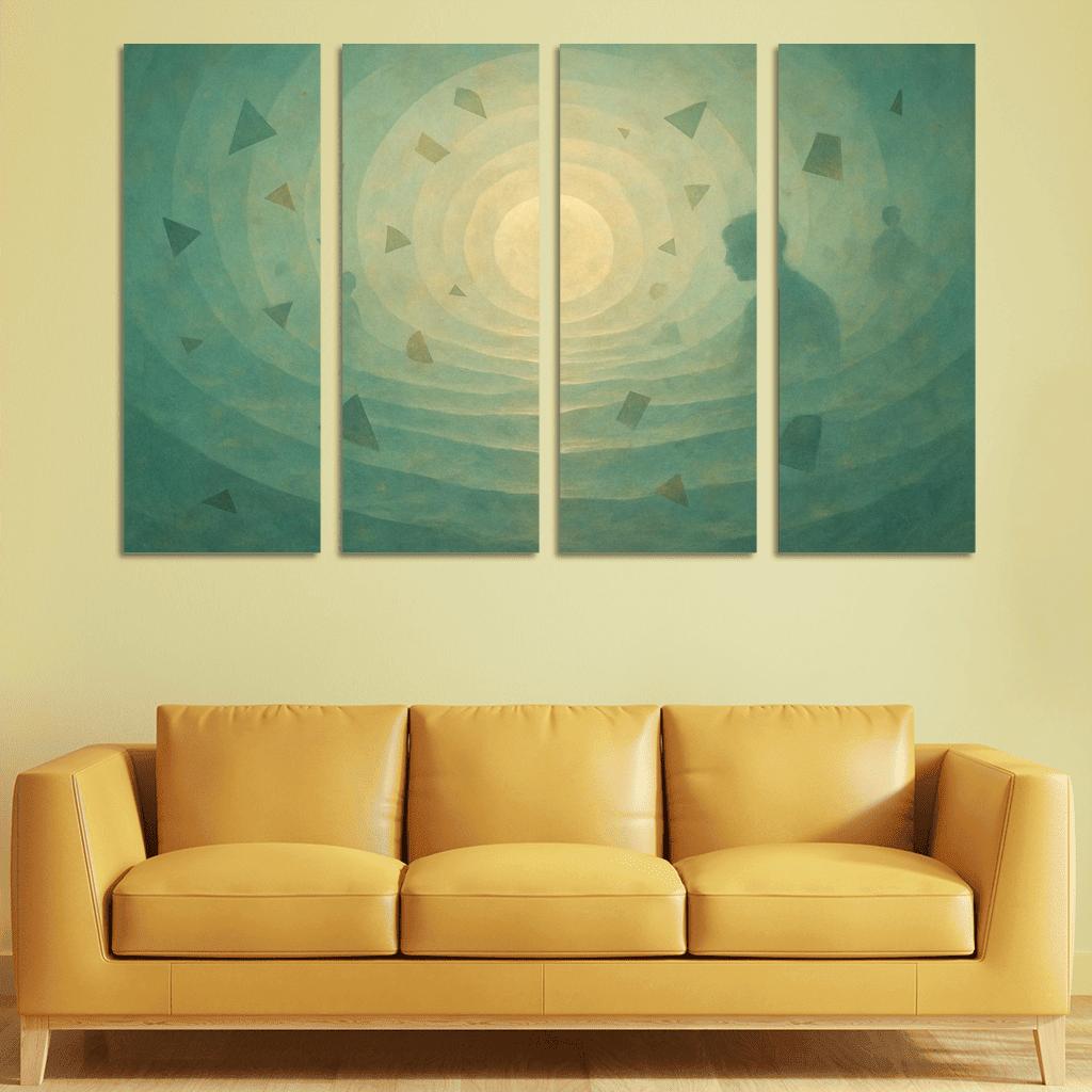 Luminal Echoes Of Memory wall art